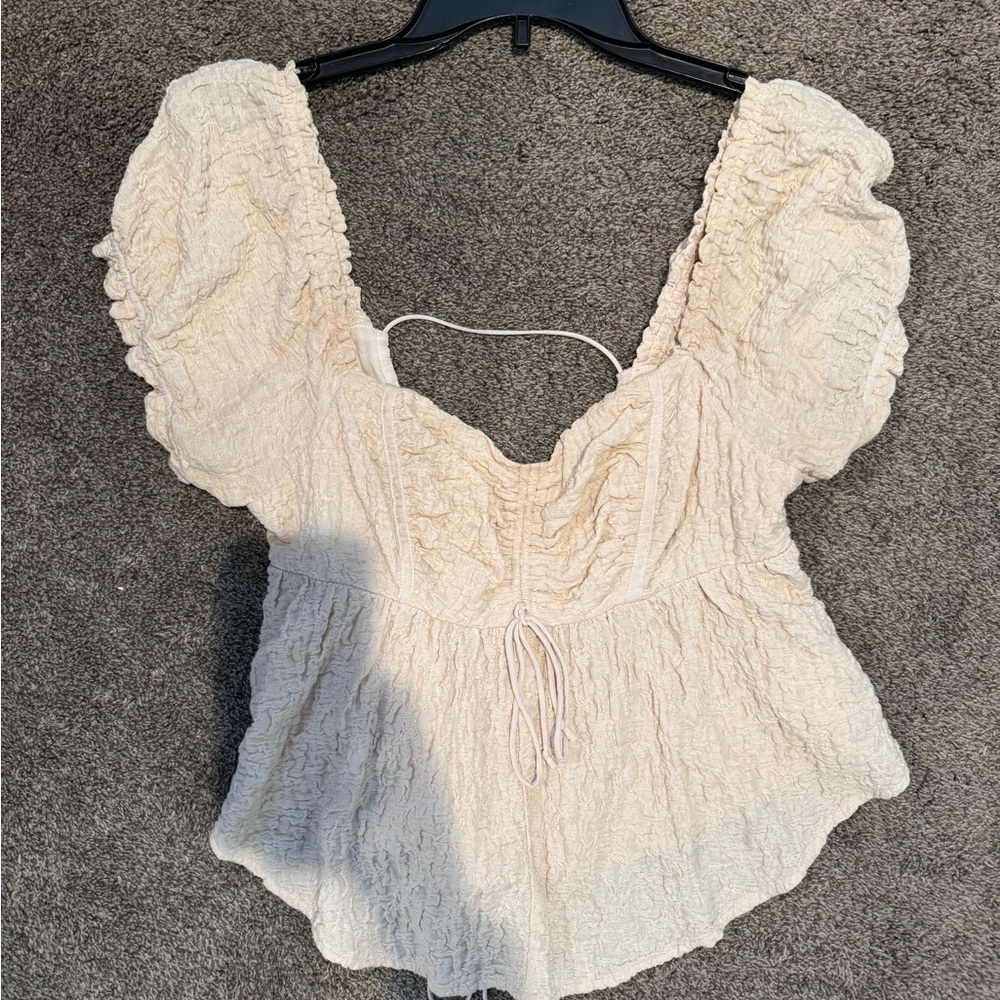 Elegant Cream Women's Top